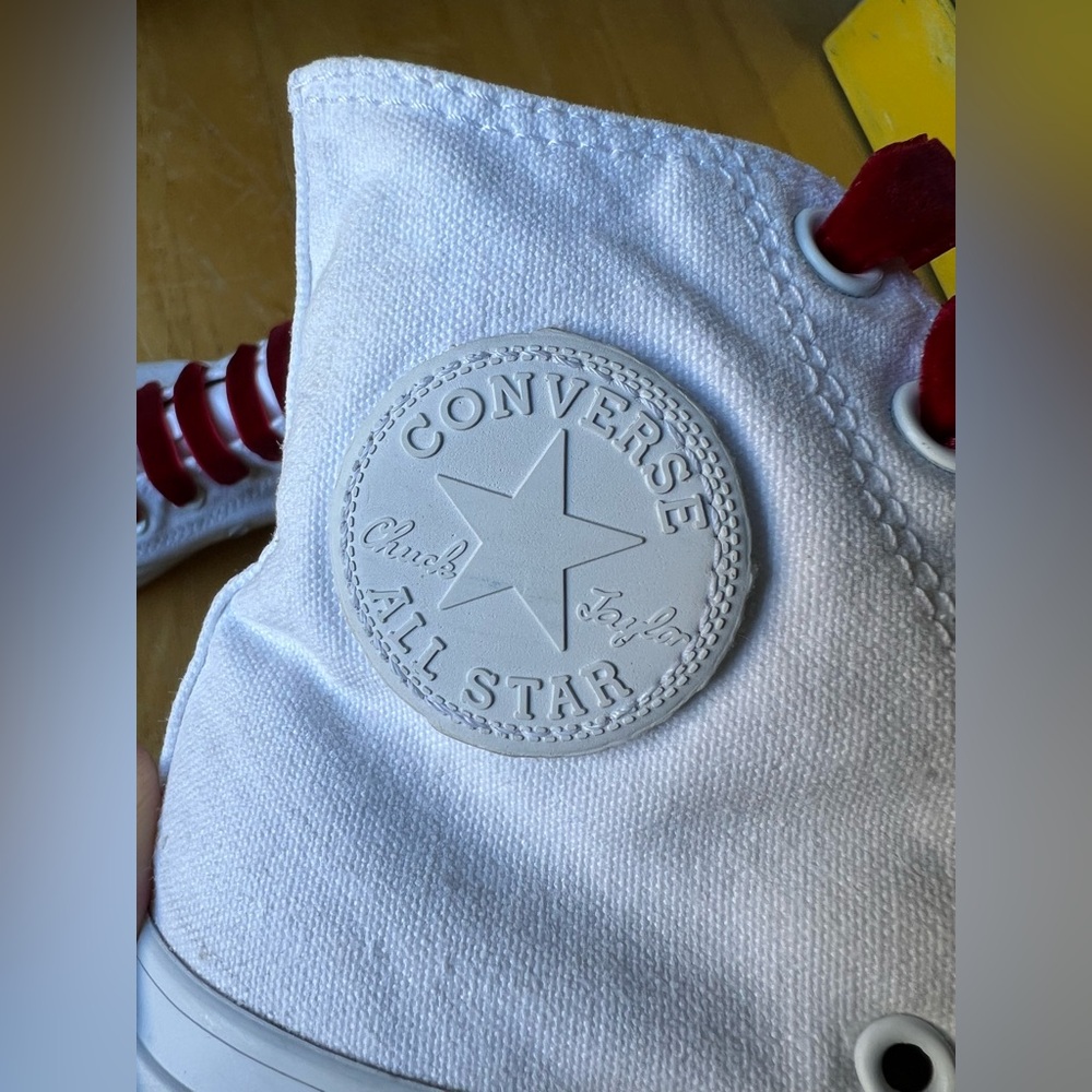 Converse All Star White High-Tops - Picture 11 of 16